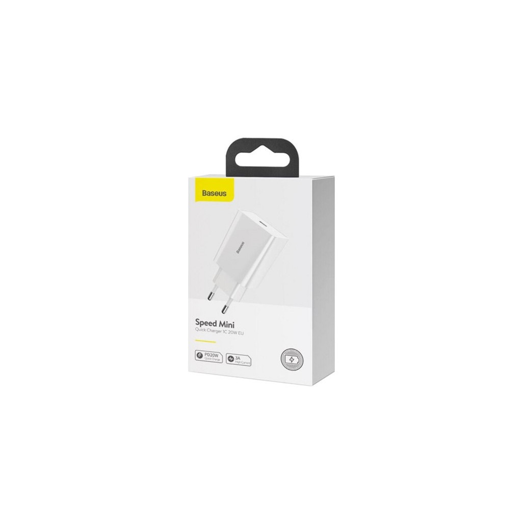 Зарядний пристрій Baseus Speed Mini Quick Charger White (CCFS-SN02) фото7