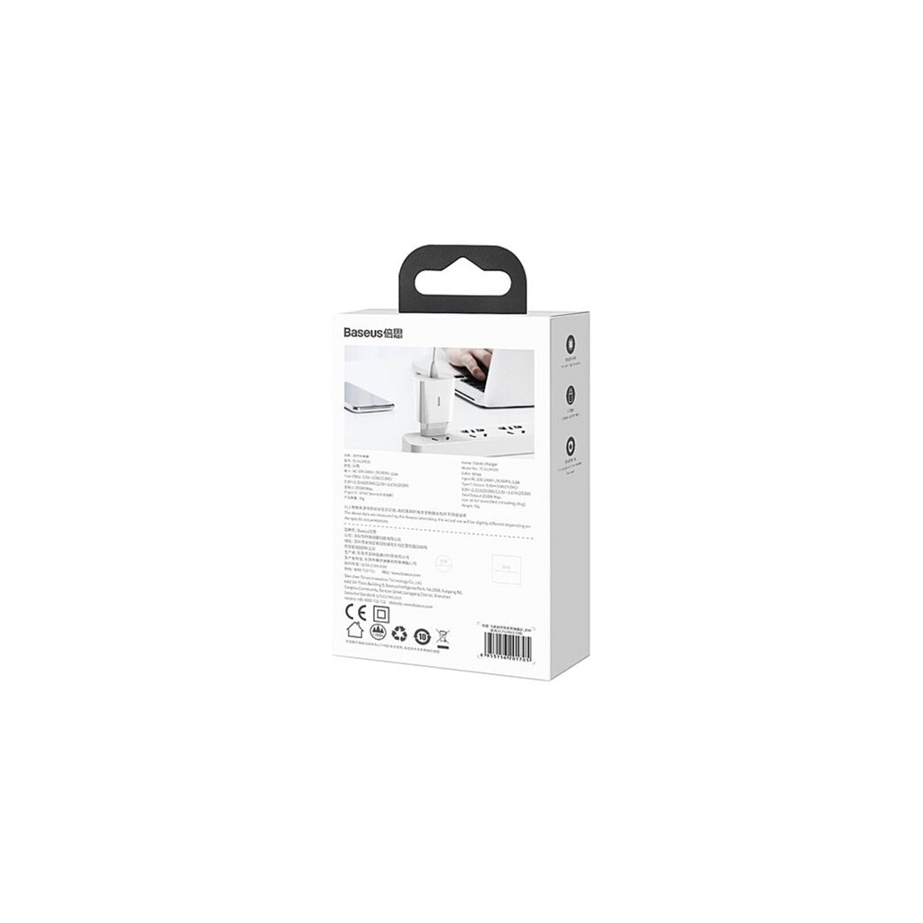 Зарядний пристрій Baseus Speed Mini Quick Charger White (CCFS-SN02) фото8