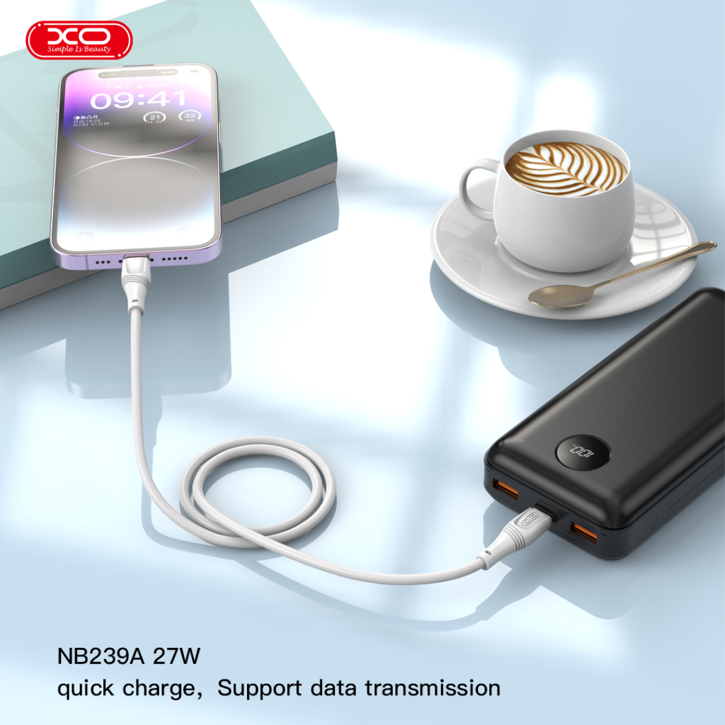 Кабель USB-C to USB-C 1.0m 60W High Elastic Zeus XO (NBQ239B_White) фото