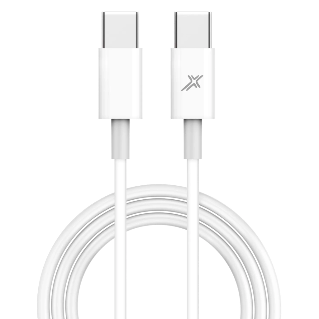 Кабель USB-C to USB-C 1.0m 20W CC-03W White Grand-X (CC-03W) фото2