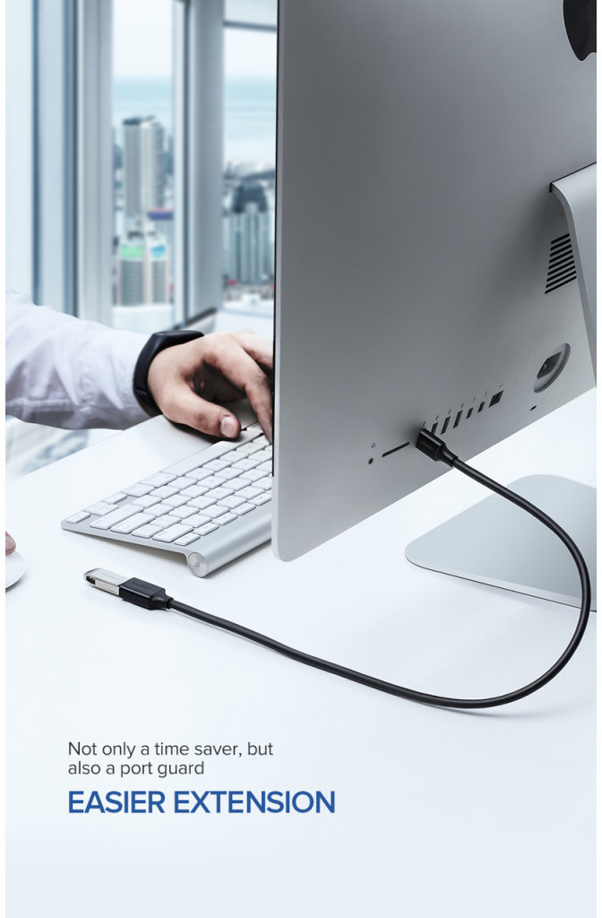 Кабель USB 3.0 AM/AF 2.0m US129 Black Ugreen (10373) фото7