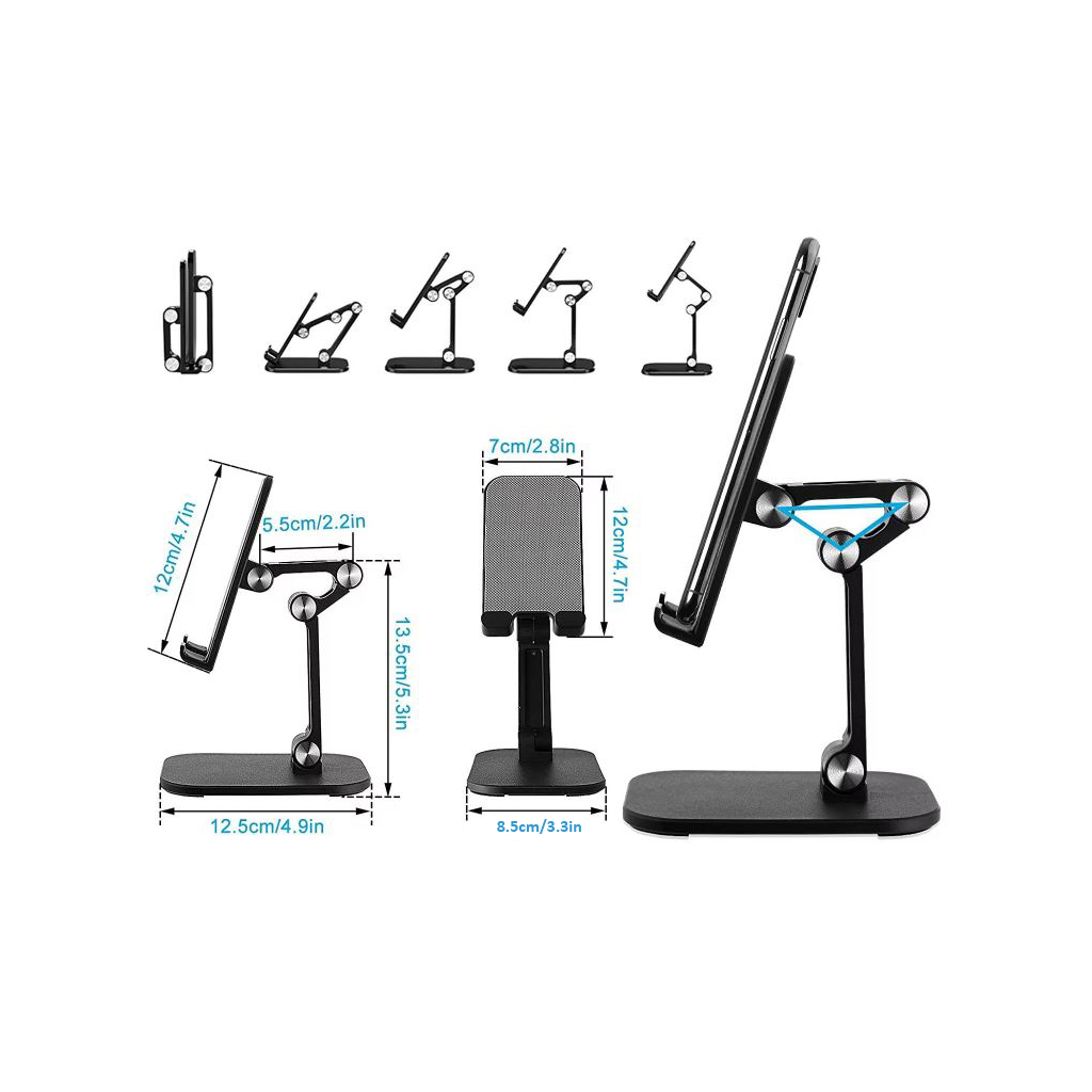 Подставка для планшета Dynamode smartphones/tablets 4-13 inches (PH-Stand-02 black) фото4