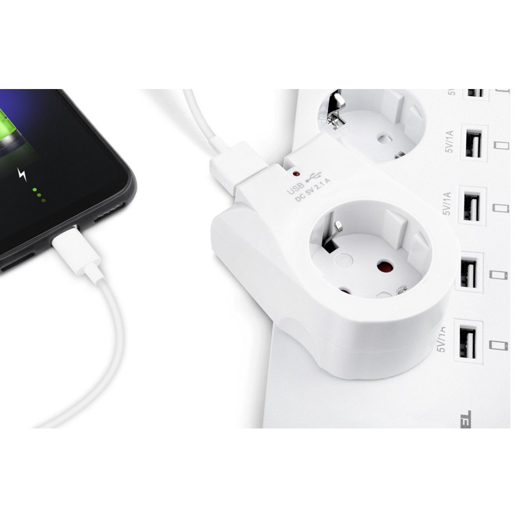 Зарядний пристрій REAL-EL 2*USB 10W (CS-25) фото6