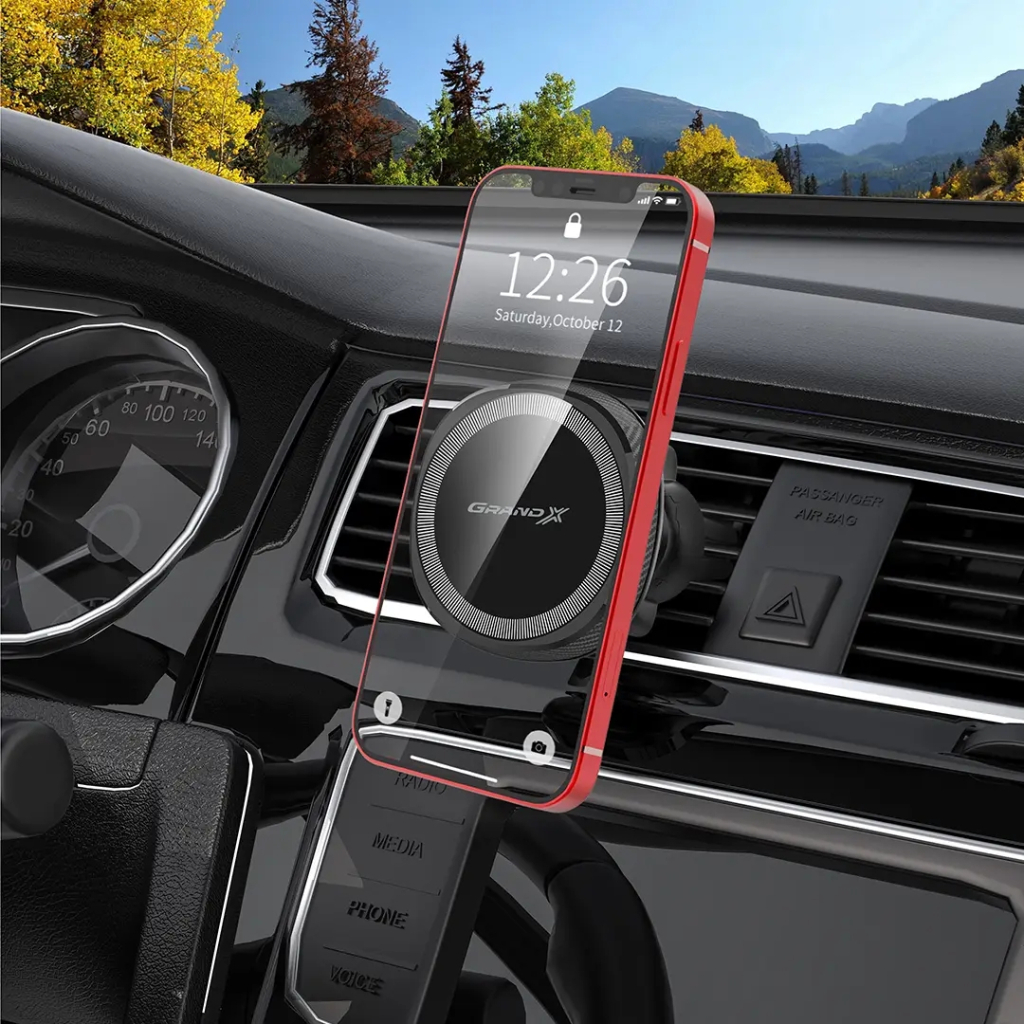 Автодержатель Grand-X MT-15 MagSafe (MT-15) фото4