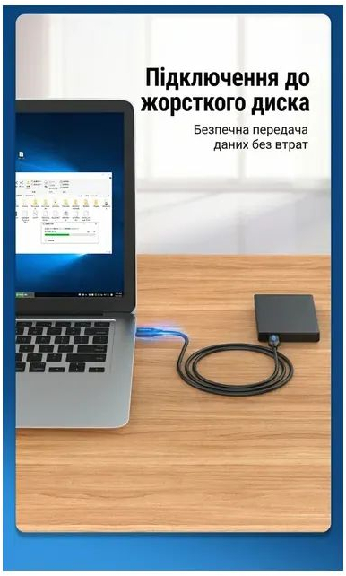 Кабель USB 3.0 AM/AM 3.0m black Vention (CONBI) фото7