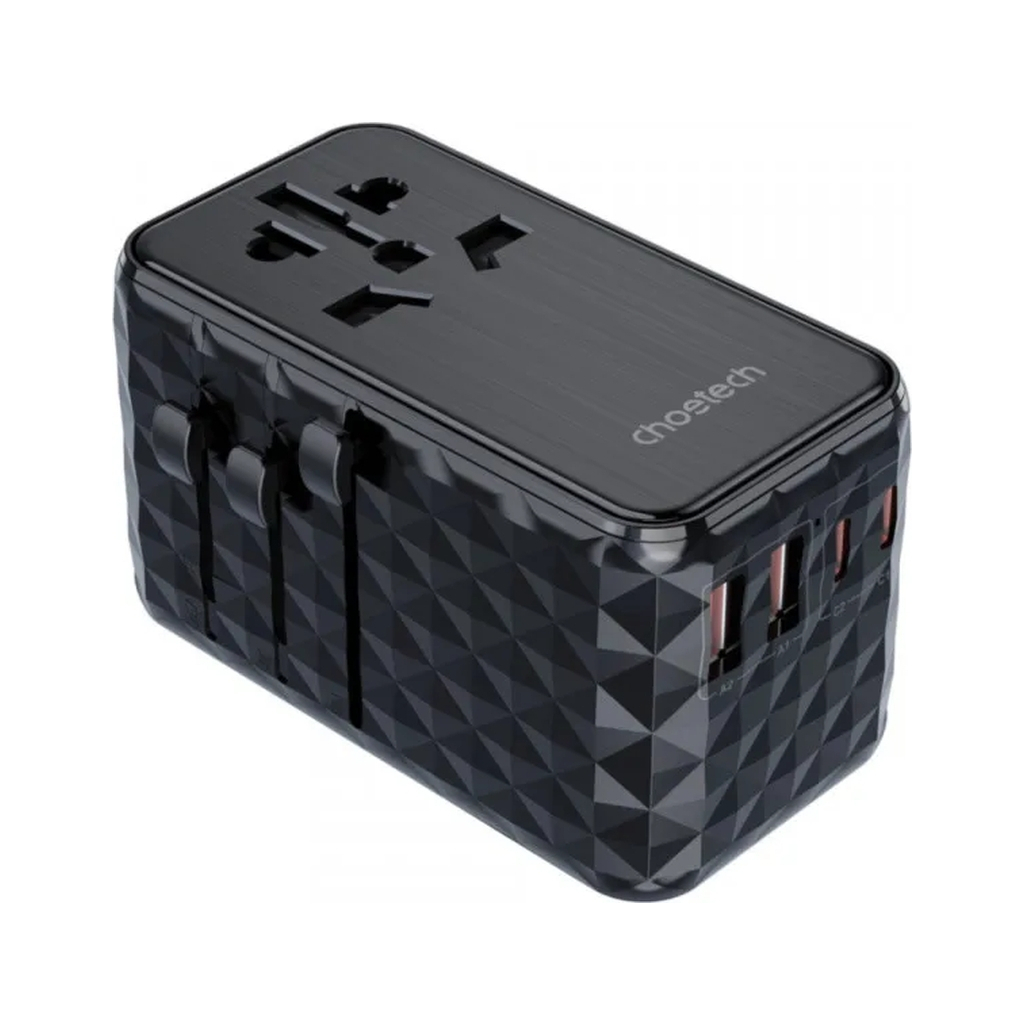 Зарядное устройство Choetech 4xUSB 100W PD (2хUSB-C+2хUSB-A) сharger diamond model black (PD6028-BK) фото