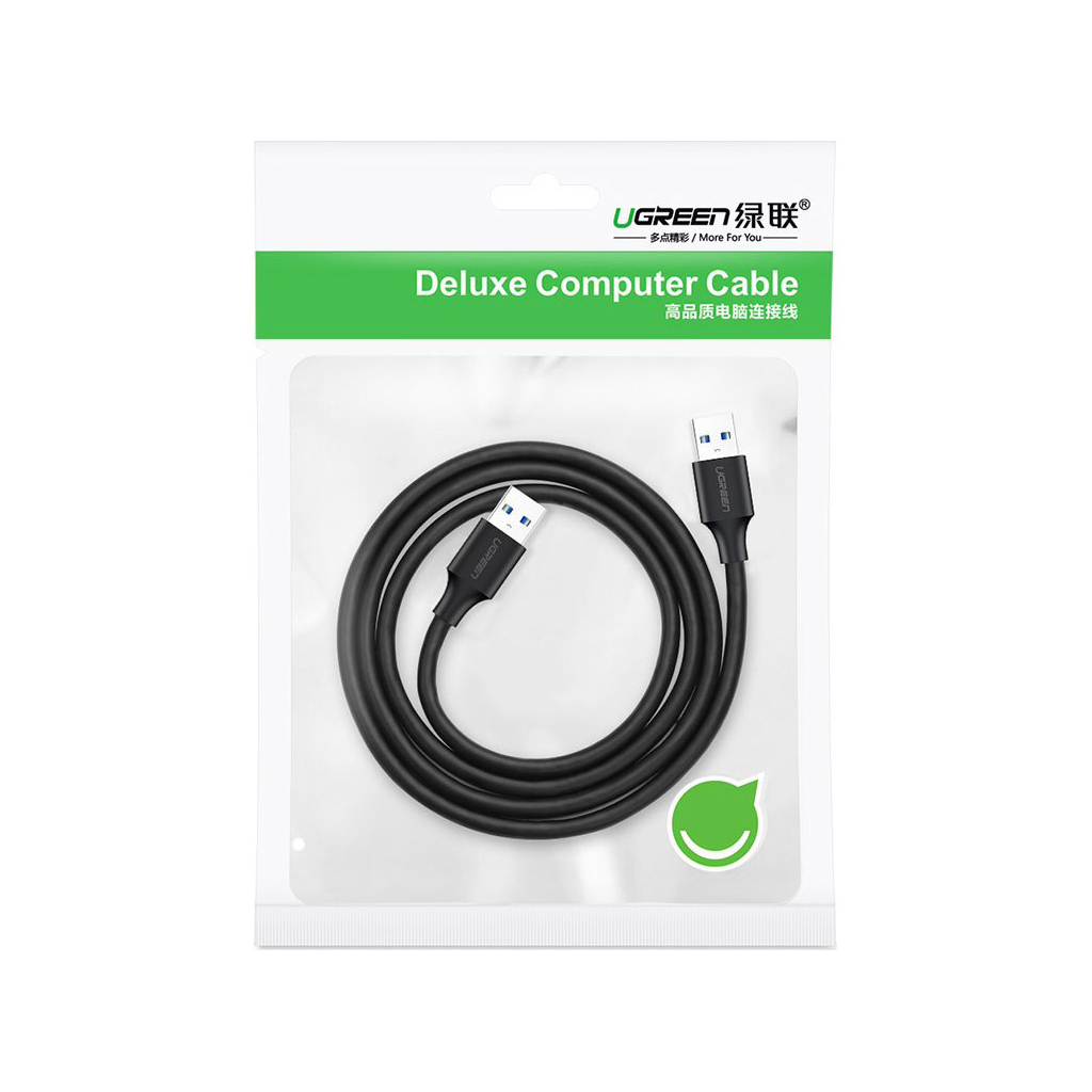 Кабель USB 2.0 AM/AM 0.5m US102 black Ugreen (10308) фото2