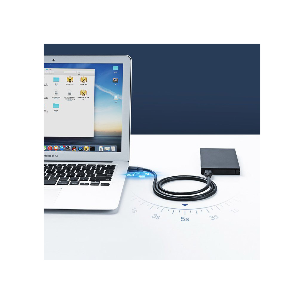 Кабель USB 2.0 AM/AM 0.5m US102 black Ugreen (10308) фото8