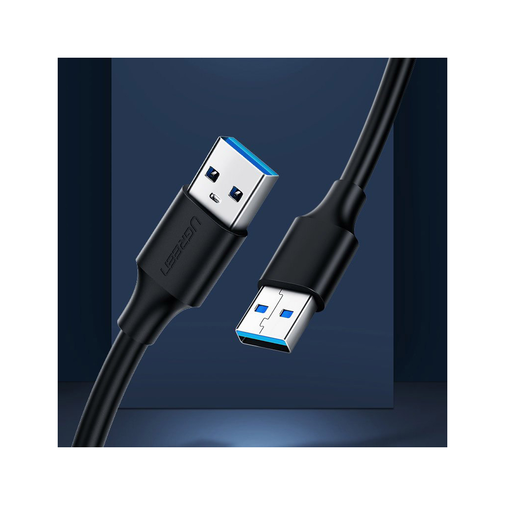 Кабель USB 2.0 AM/AM 0.5m US102 black Ugreen (10308) фото9