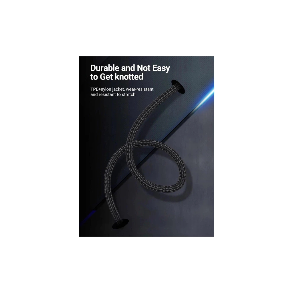 Кабель USB-C to USB-C 1.0m 5A aluminum gray Vention (TAEHF) фото3