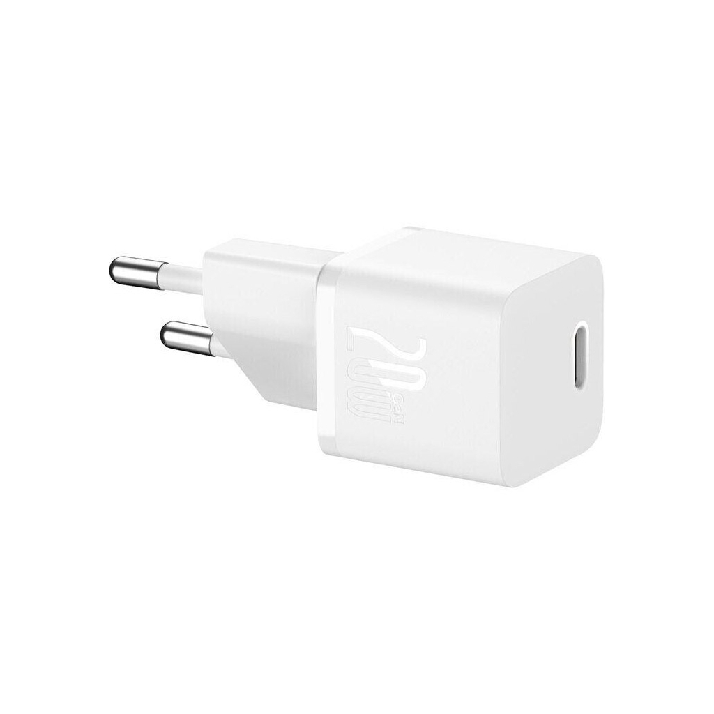 Зарядний пристрій Baseus GaN5 Fast Charger USB-C 20W white (CCGN050102) фото4