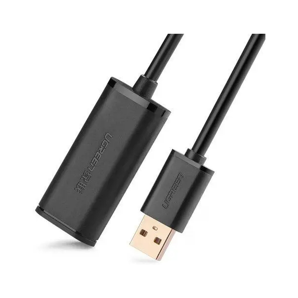 Кабель USB 2.0 AM to AF 15.0m Active black Ugreen (10323) фото2