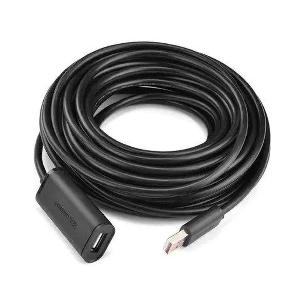 Кабель USB 2.0 AM to AF 15.0m Active black Ugreen (10323) фото4
