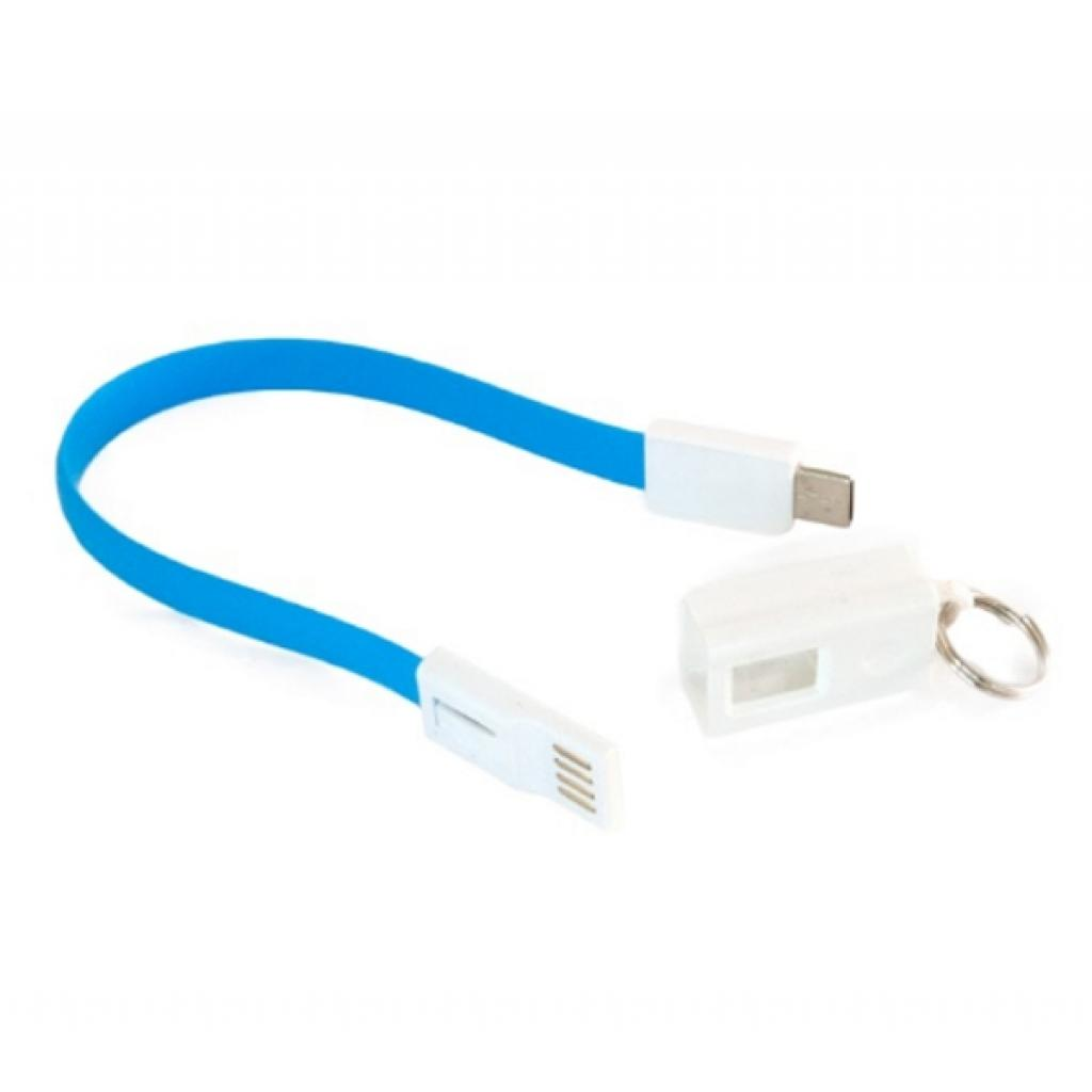 Кабель USB 2.0 AM to USB-C 0.18m blue Extradigital (KBU1787) фото2