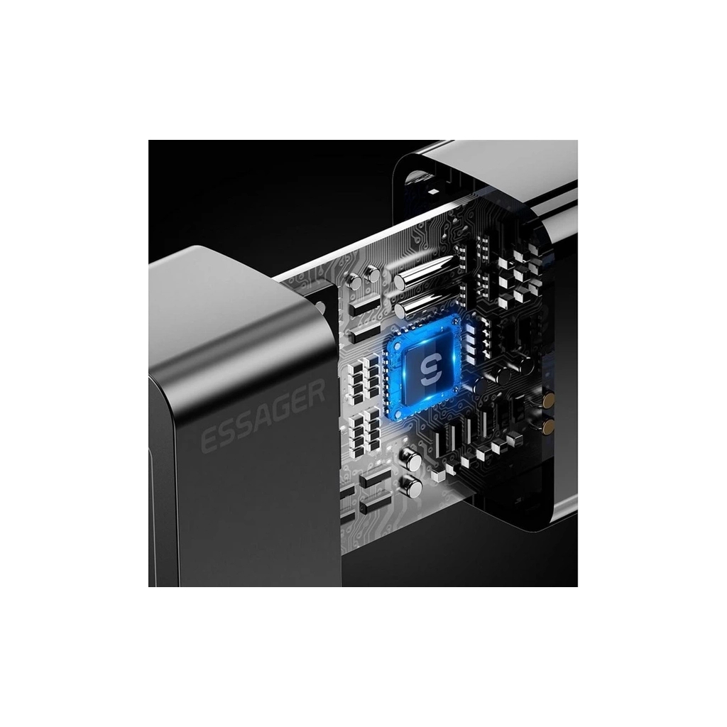 Зарядное устройство 1xUSB-C + 1xUSB 33W Essager (ECTAC-PCB01-P) фото8