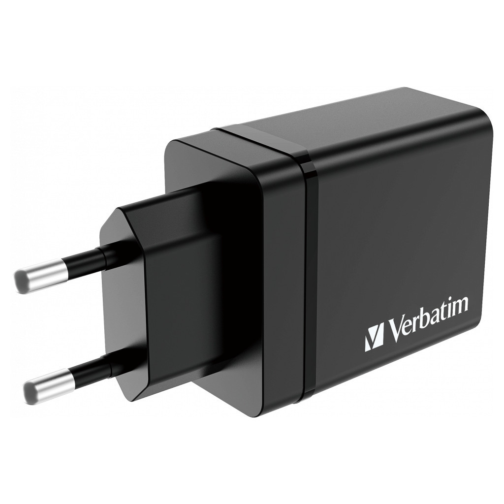 Зарядний пристрій Verbatim USB 30W PD3.0 4-ports black (49700) фото2
