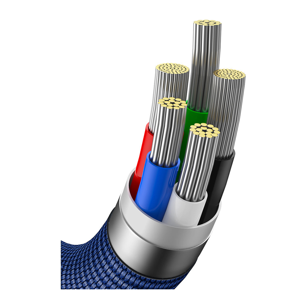 Кабель USB-C to Lightning 1.2m 20W blue Baseus (CAJY000203) фото4