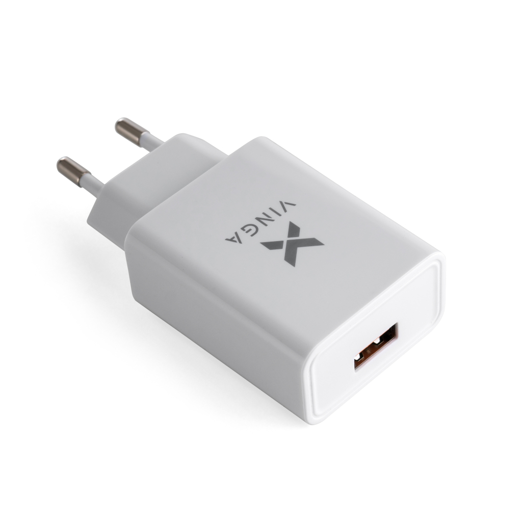 Зарядний пристрій Vinga QC3.0 Quick Wall Charger 1xUSB 18W Max (VWCQAW) фото2