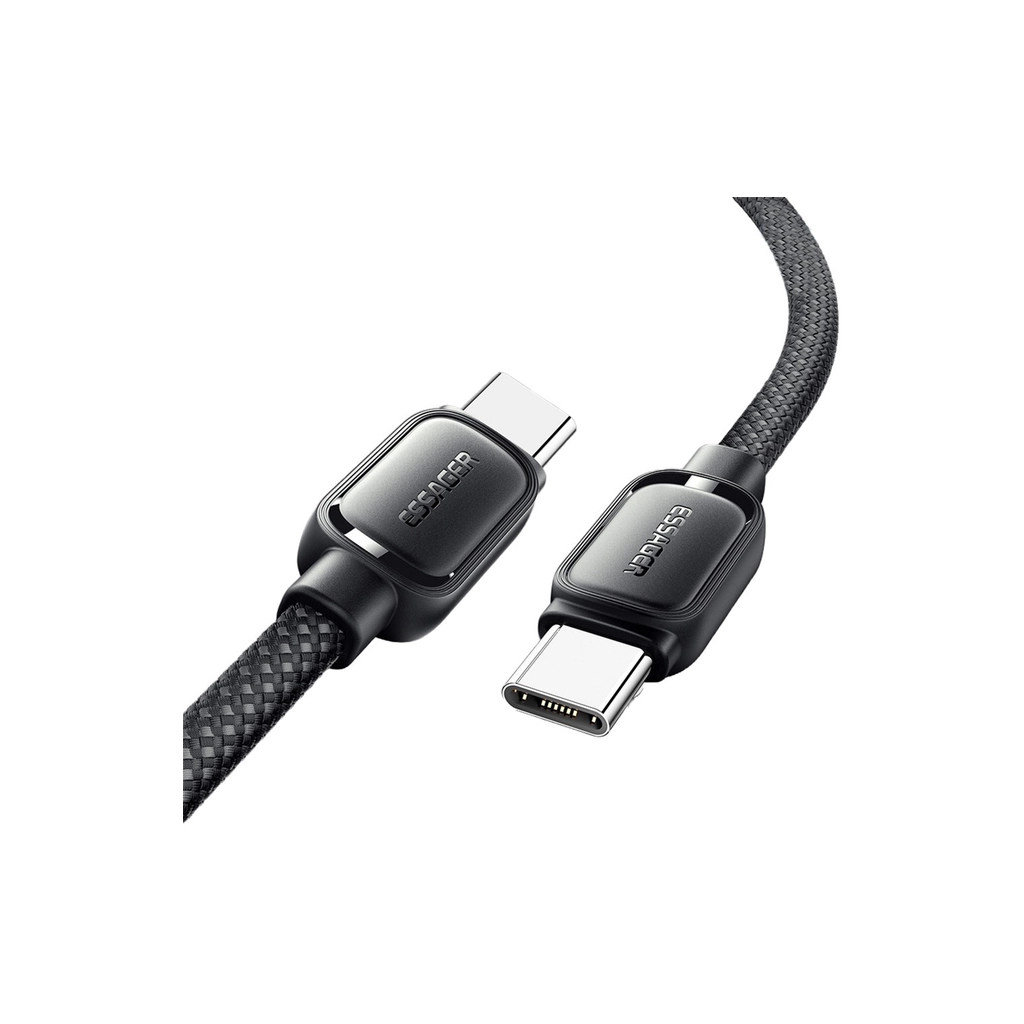 Кабель USB-C to USB-C 1.0m 100W black Essager (EXCTT1-TD01-P) фото2