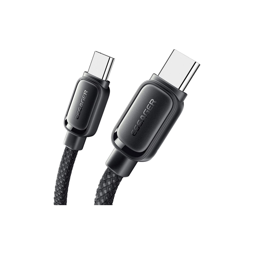 Кабель USB-C to USB-C 1.0m 100W black Essager (EXCTT1-TD01-P) фото3