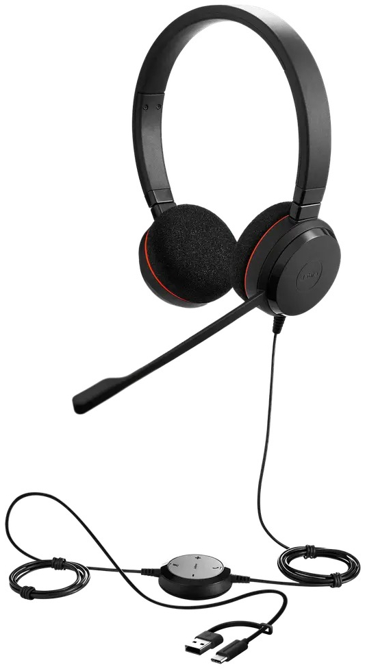 Навушники Jabra Evolve 20 MS USB-C/A Stereo (4999-823-169) фото2