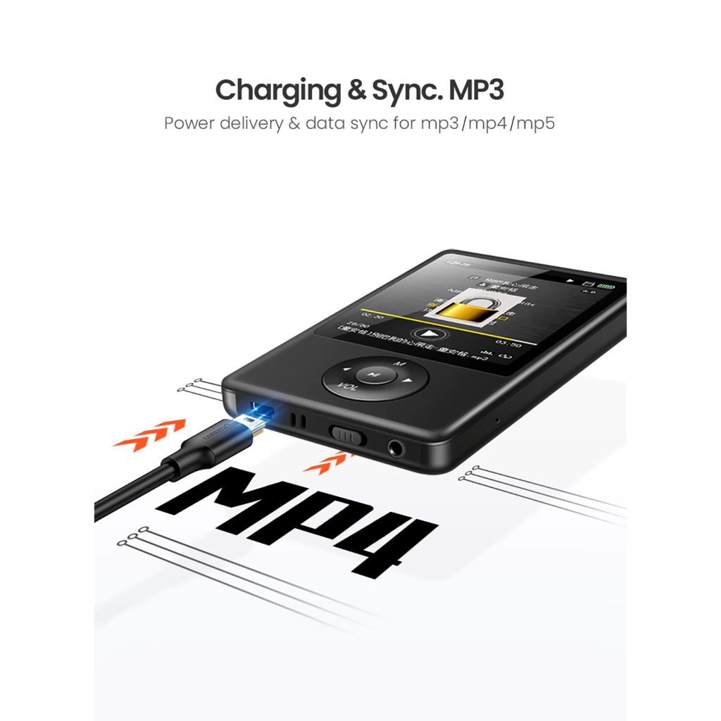 Кабель USB 2.0 AM to Mini 5P 0.5m black Ugreen (10354) фото10