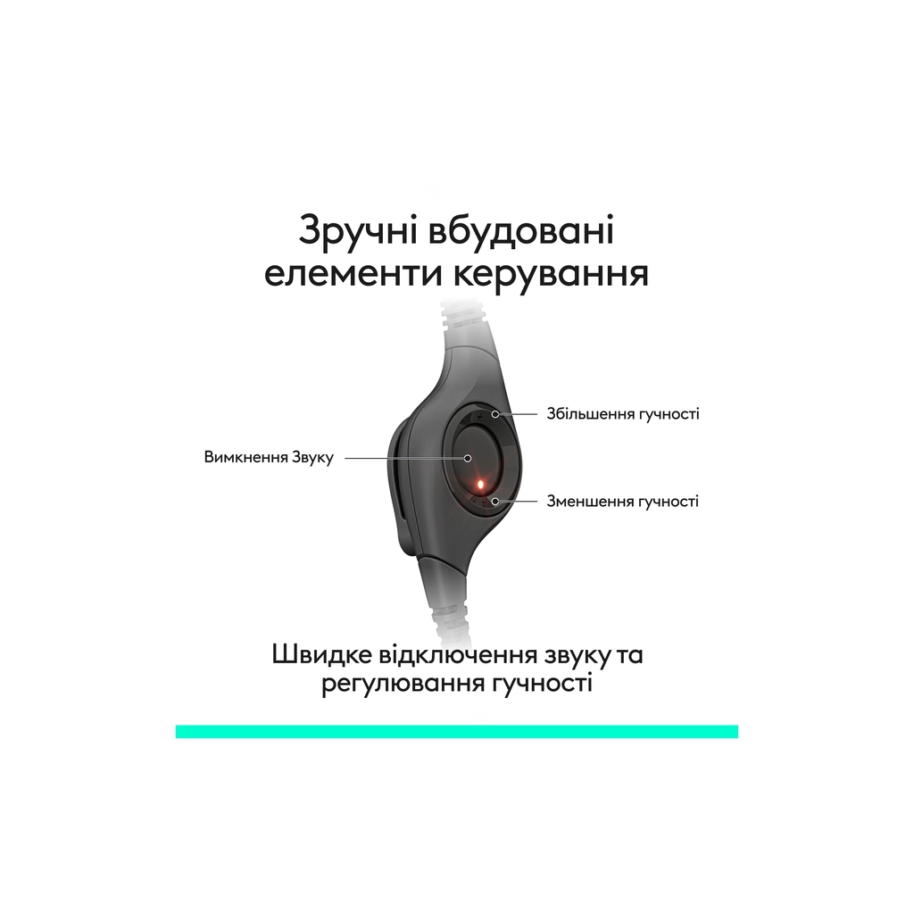 Наушники Logitech H390 USB-C Midnight Black (981-001576) фото