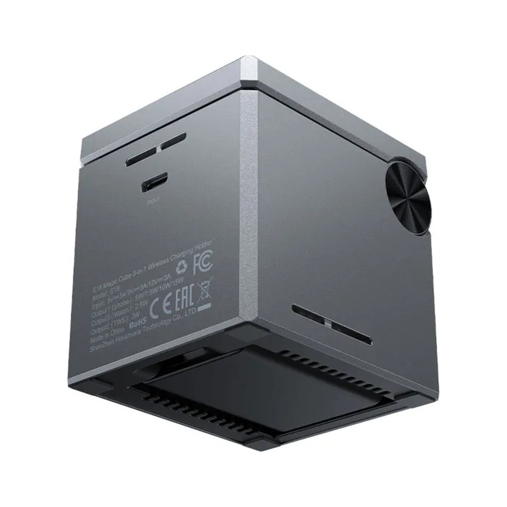 Зарядний пристрій Acefast Wireless QI 3in1 15W E18 Rubik''s (6974316282884) фото3