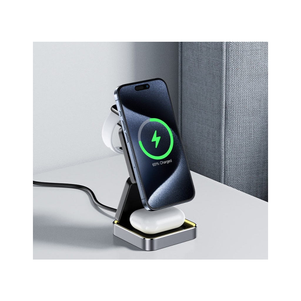 Зарядний пристрій Acefast Wireless QI 3in1 15W E20 (6974316283478) фото6