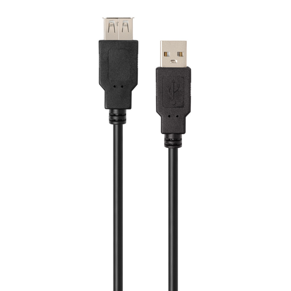 Кабель USB 2.0 AM/AF 3.0m Vinga (VCPUSBAMAF3BK) фото2