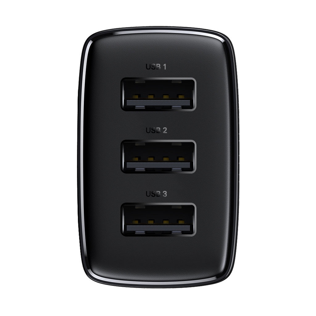 Зарядний пристрій Baseus Compact Charger 3U Black (CCXJ020101) фото3