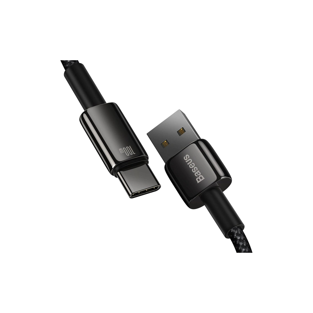 Кабель USB 2.0 AM to USB-C 1.0m 100W black Baseus (CAWJ000001) фото3