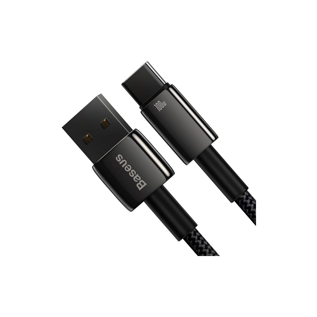 Кабель USB 2.0 AM to USB-C 1.0m 100W black Baseus (CAWJ000001) фото4