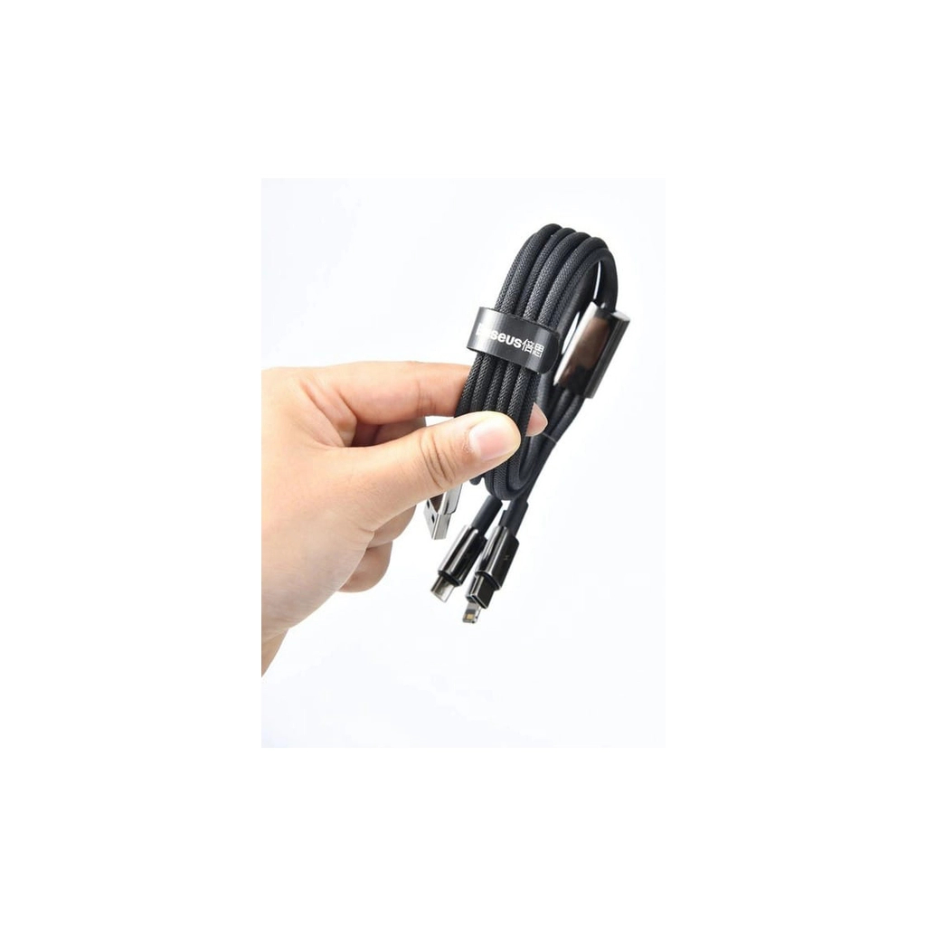 Кабель USB 2.0 AM to USB-C 1.0m 100W black Baseus (CAWJ000001) фото12