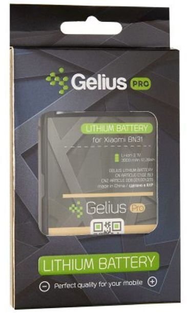 Аккумуляторная батарея Gelius Xiaomi BN31 (Mi5x/A1) (73700) фото