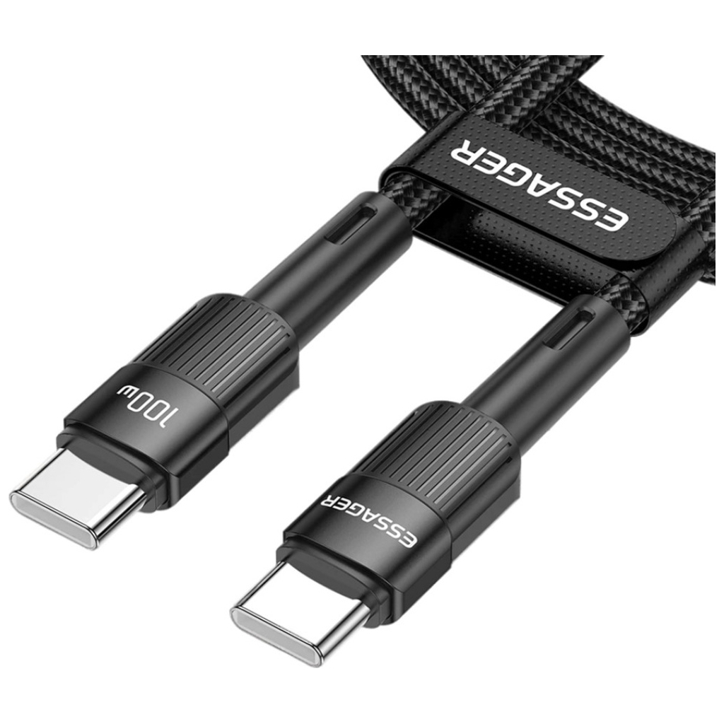 Кабель USB-C to USB-C 3.0m 100W black Essager (EXCTT1-XCC01) фото2