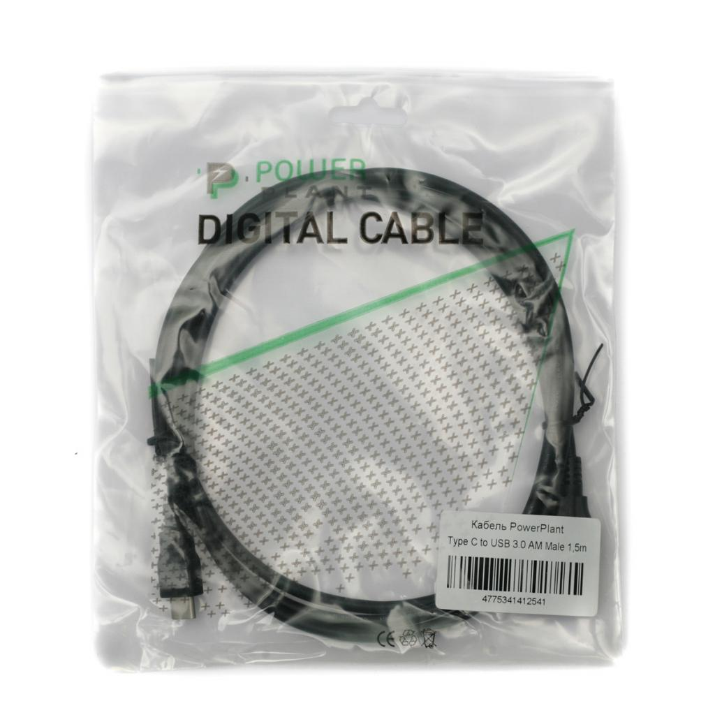 Кабель USB 3.0 AM to USB-C 1.5m PowerPlant (KD00AS1254) фото2