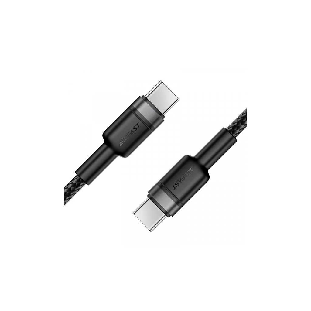 Кабель USB-C to USB-C 1.2m 60W black Acefast (6974316285137) фото2