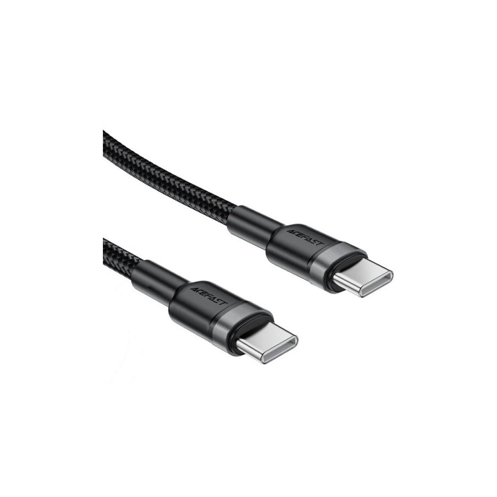 Кабель USB-C to USB-C 1.2m 60W black Acefast (6974316285137) фото3