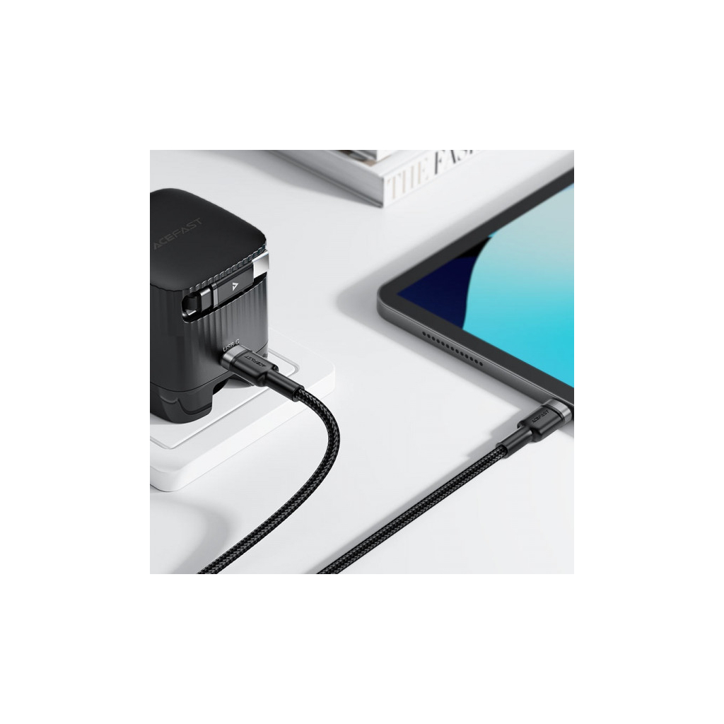 Кабель USB-C to USB-C 1.2m 60W black Acefast (6974316285137) фото5