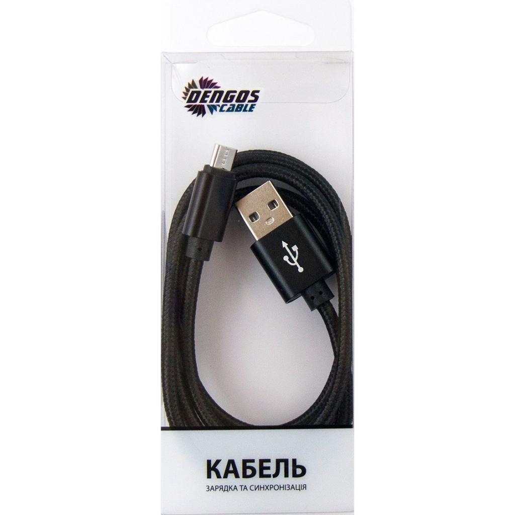 Кабель USB 2.0 AM to Micro 5P 1.0m black Dengos (NTK-M-MT-BLACK) фото3