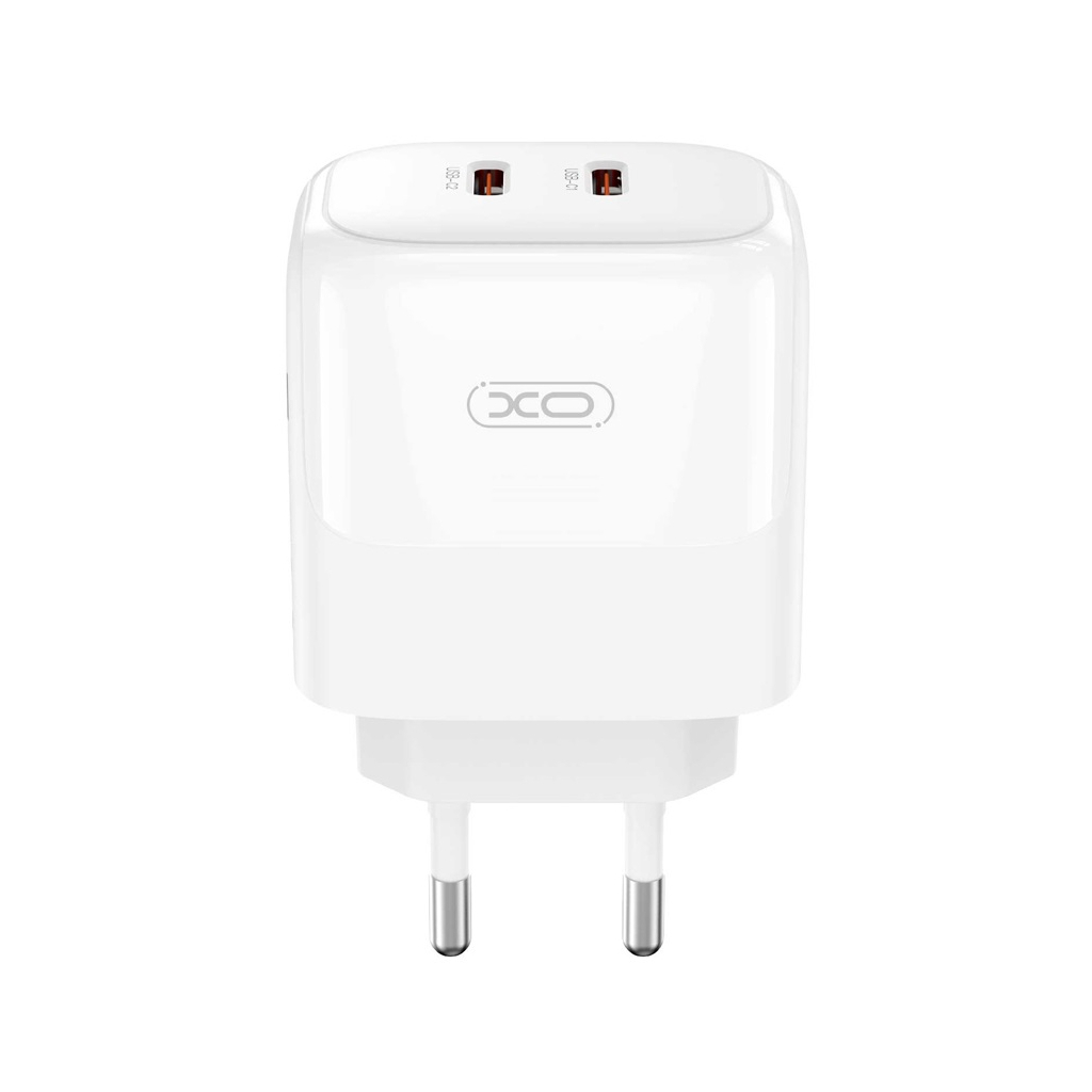 Зарядний пристрій XO L140 35W 2xUSB-C PD White (L140_White) фото2