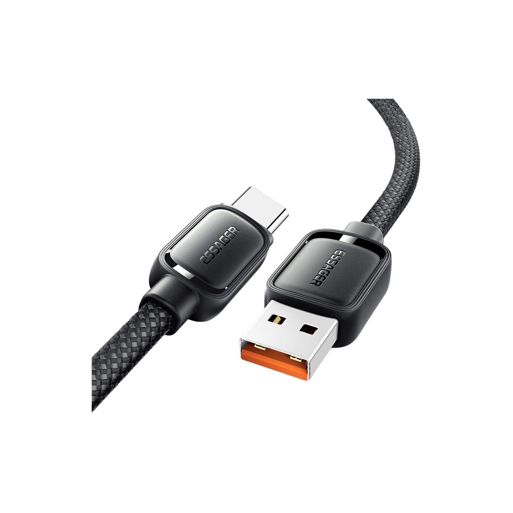 Кабель USB 2.0 AM to USB-C 1.0m 7A black Essager (EXCT-TD01-P) фото2