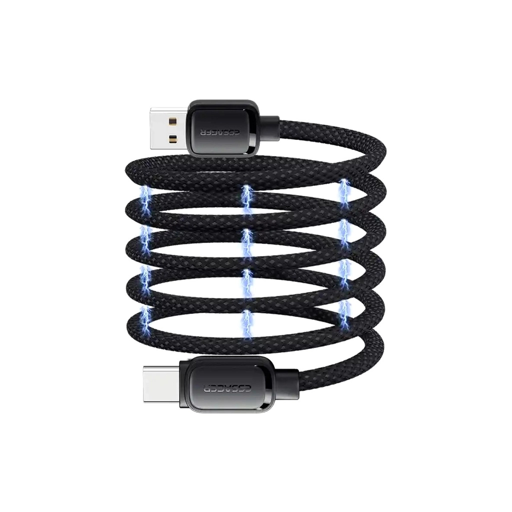 Кабель USB 2.0 AM to USB-C 1.0m 7A black Essager (EXCT-TD01-P) фото6