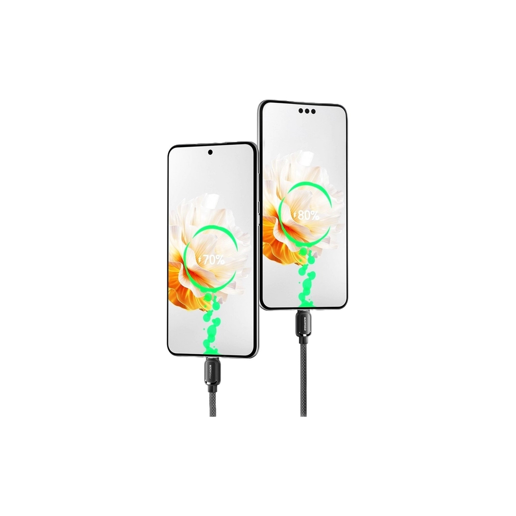 Кабель USB 2.0 AM to USB-C 1.0m 7A black Essager (EXCT-TD01-P) фото7