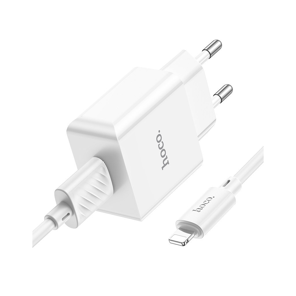 Зарядное устройство HOCO C106A charger set(iP) White (6931474783899) фото4
