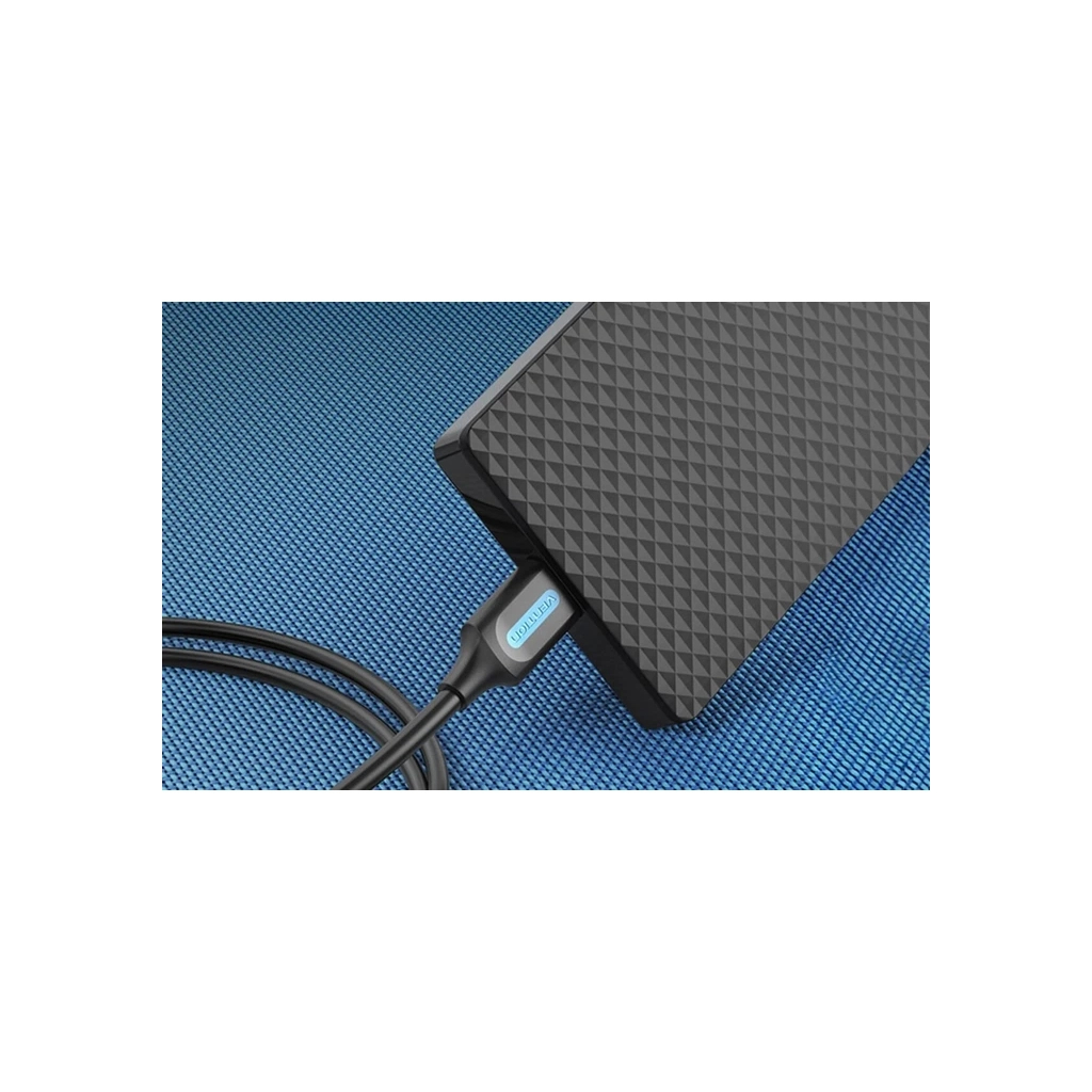 Кабель USB 2.0 AM to Mini 5P 0.5m black Vention (COMBD) фото4