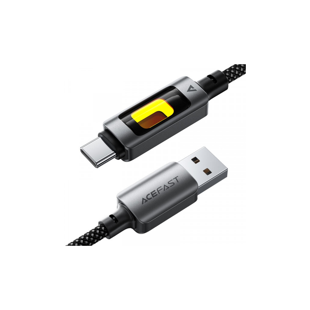 Кабель USB 2.0 AM to USB-C 1.2m 60W black Acefast (6974316284673) фото2