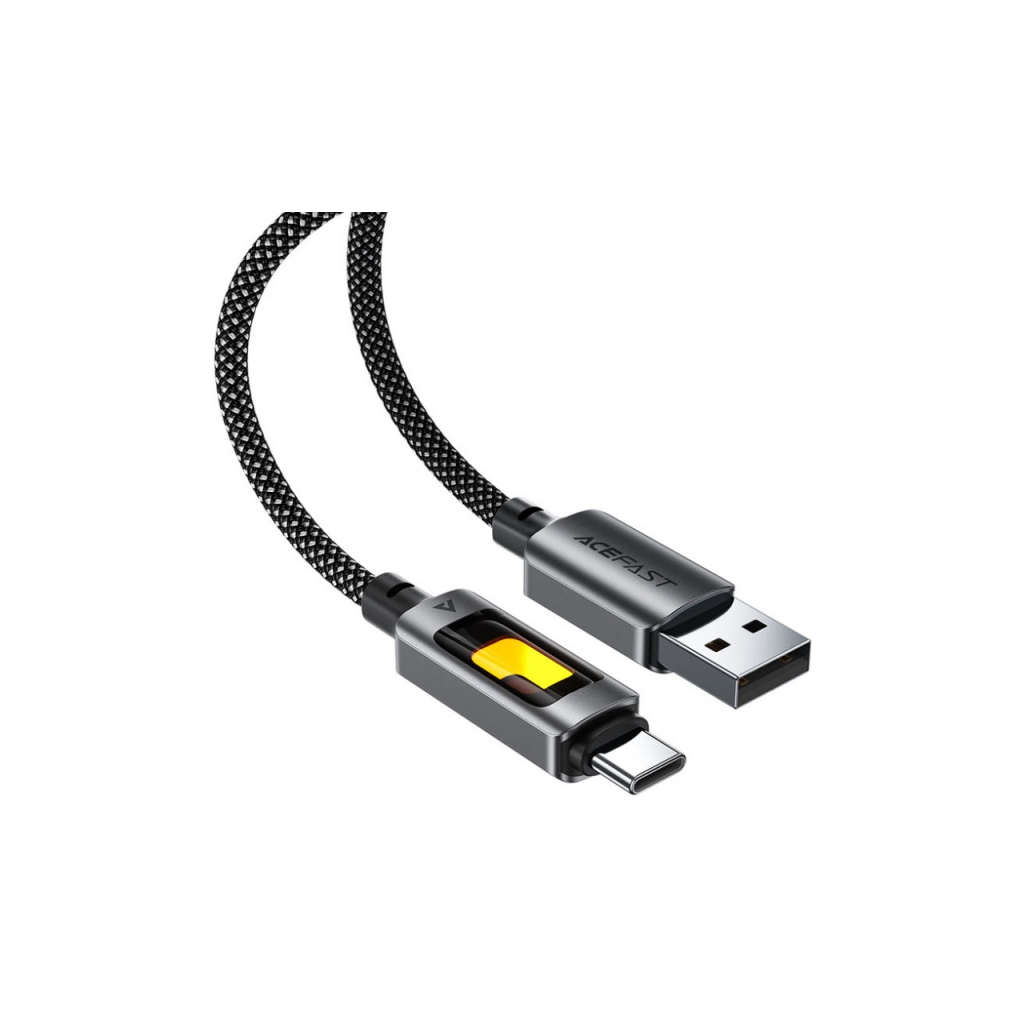 Кабель USB 2.0 AM to USB-C 1.2m 60W black Acefast (6974316284673) фото3
