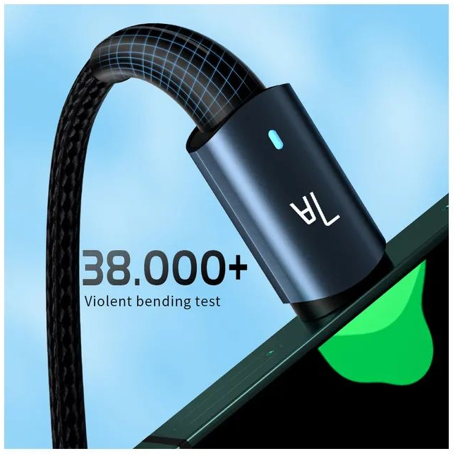 Дата кабель Essager USB 2.0 AM to USB-C 2.0m 100W blue (EXC7A-CGA03-P) фото